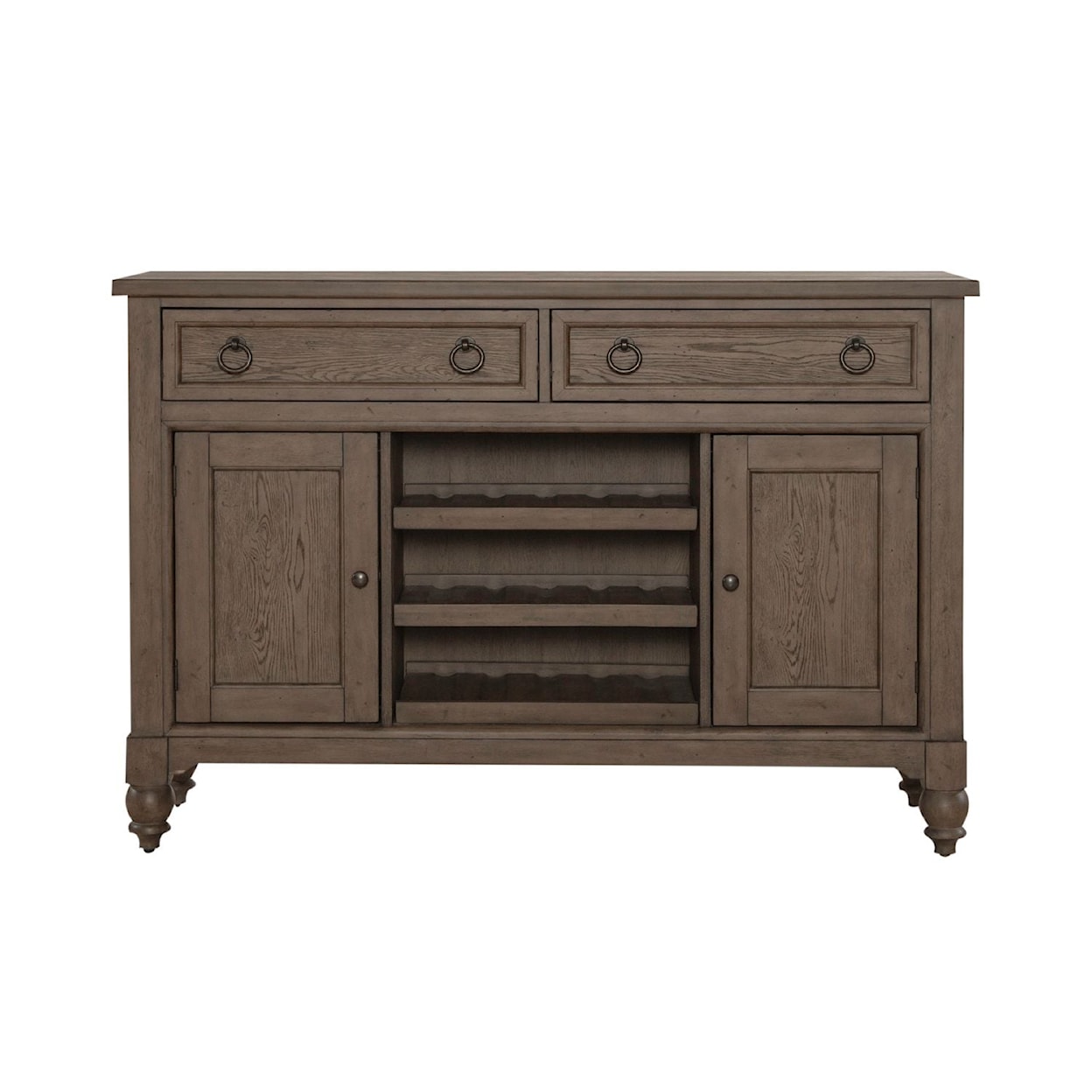 Liberty Furniture Americana Farmhouse 2-Drawer Buffet with Wine Storage