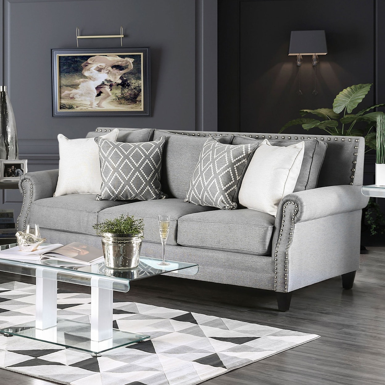 FUSA Giovanni Sofa and Loveseat Set