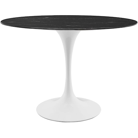 42" Oval Marble Dining Table