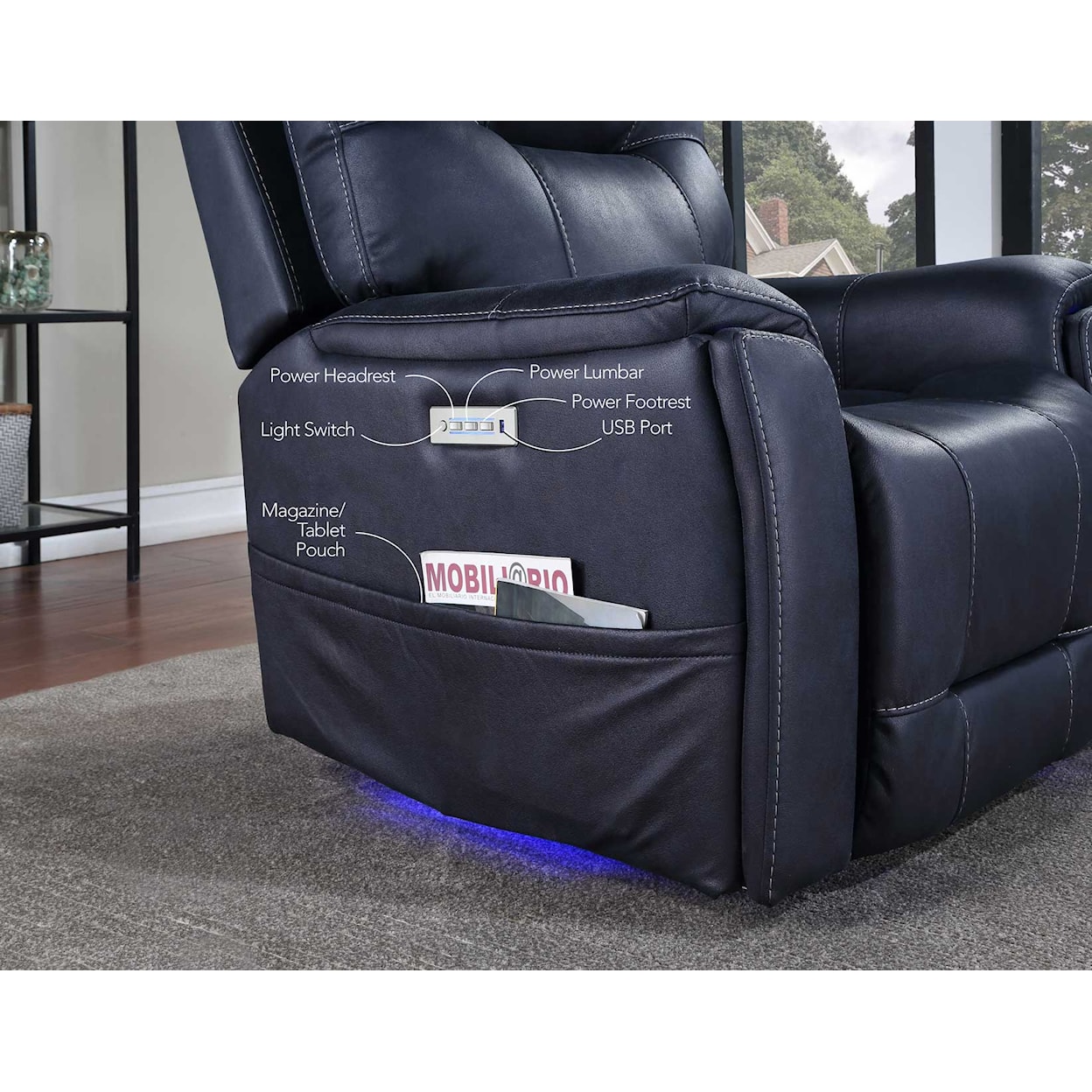 Steve Silver Lexington Triple-Power Media Recliner