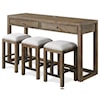 Riverside Furniture Denali Console Table with Stools