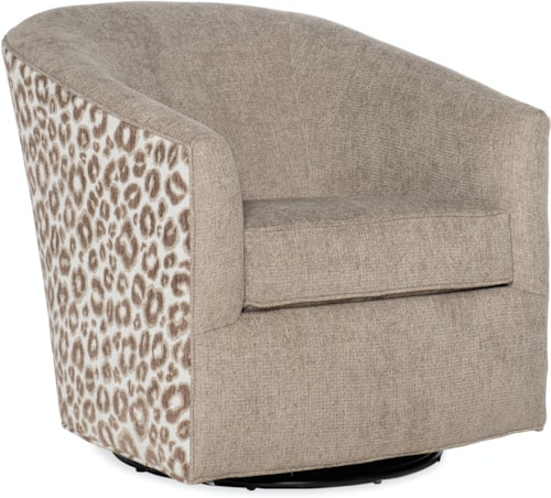 Transitional Upholstered Swivel Glider