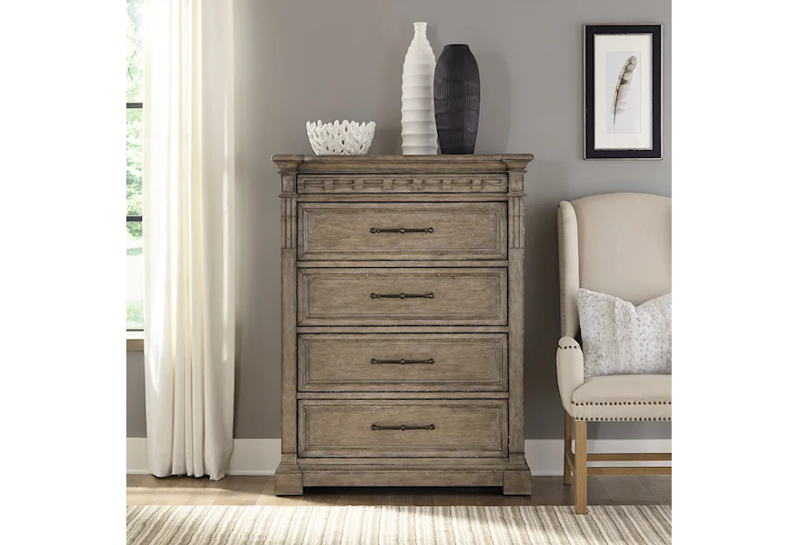 Town & Country Five-Drawer Chest by Liberty Furniture at Royal Furniture