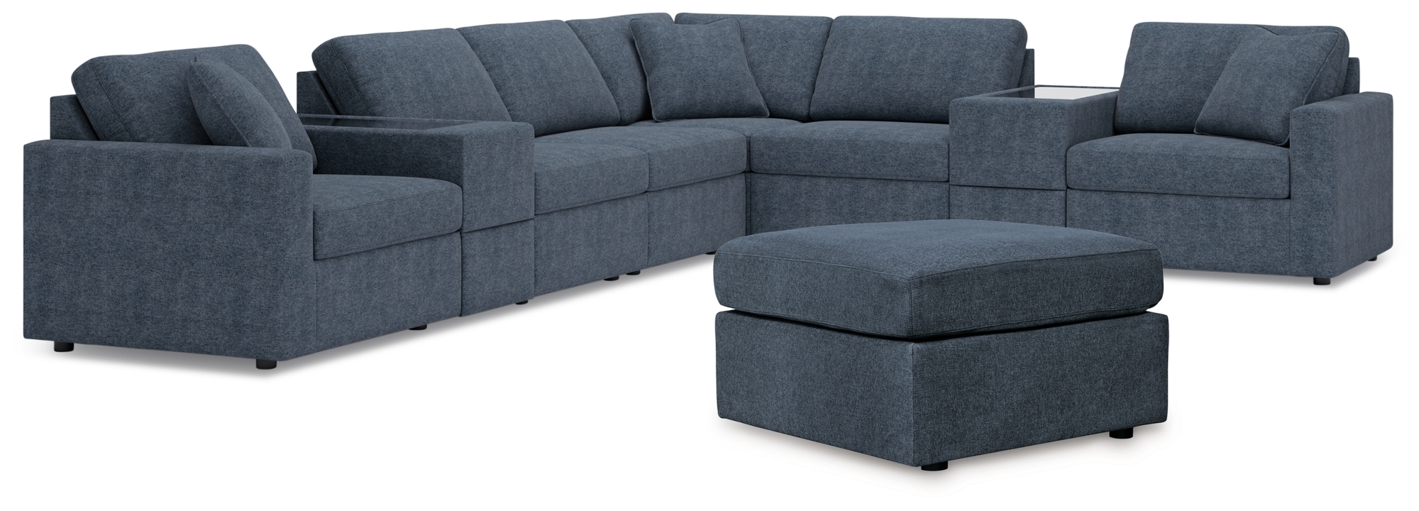 Signature Design by Ashley Modmax 8-Piece Sectional And Ottoman