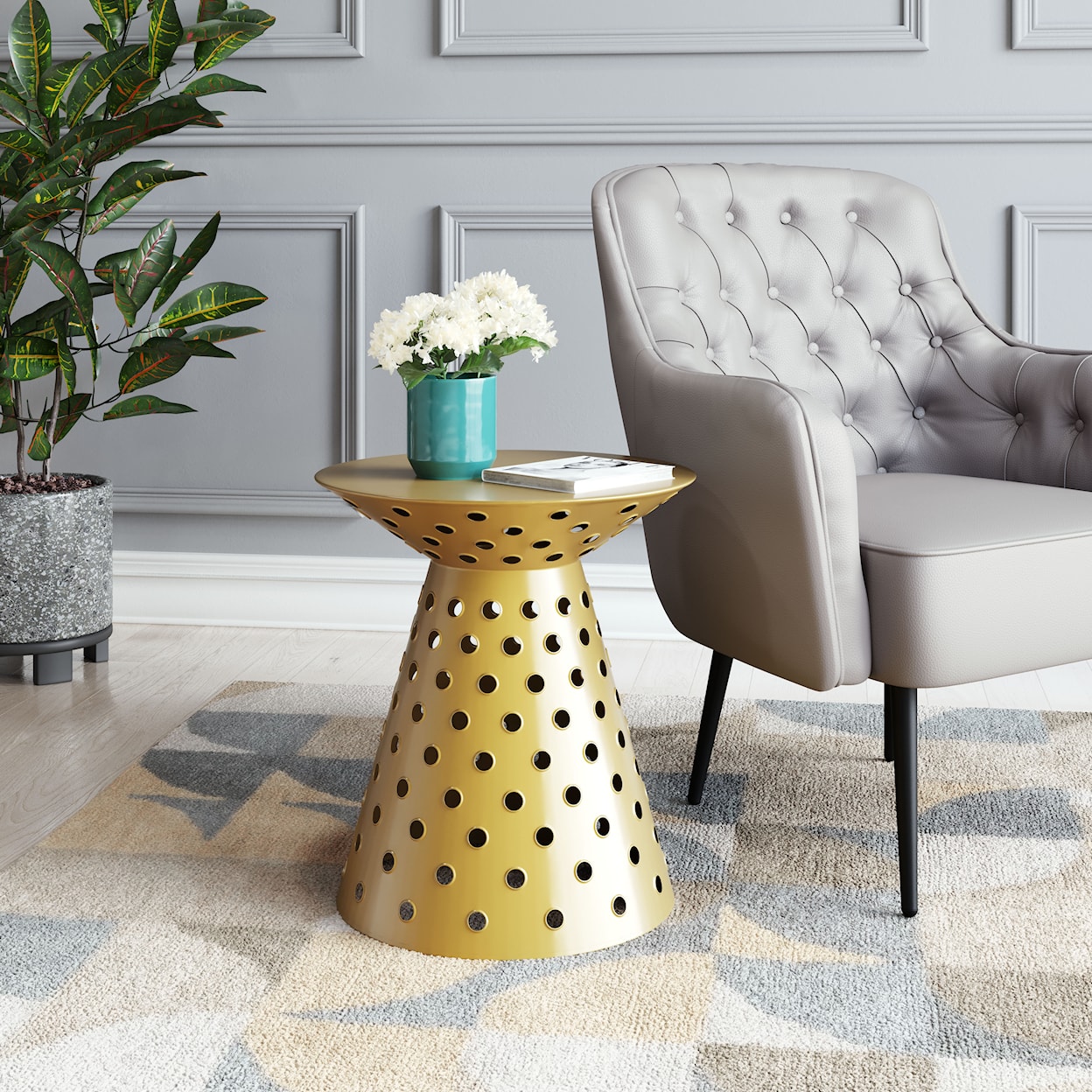 Zuo Proton Side Table
