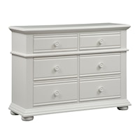 Cottage 6-Drawer Media Chest with Dovetail Construction