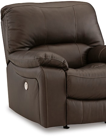 Leather Power Rocker Recliner