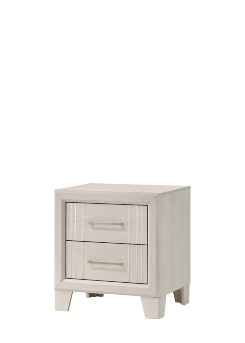 Contemporary 2-Drawer Nightstand