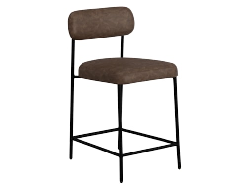Transitional Upholstered Barstool