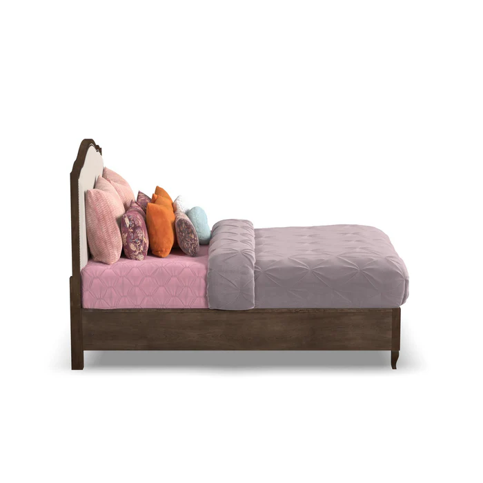 Upholstered Arched Queen Bed