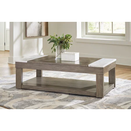 Lift-top Coffee Table and 2 End Tables
