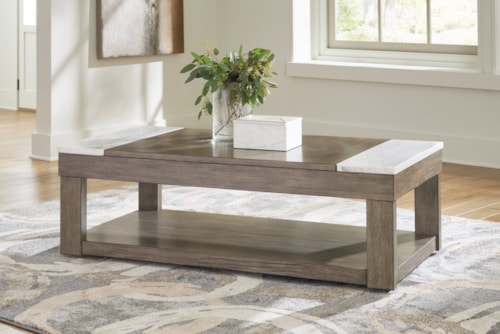 Lift-Top Coffee Table And 2 End Tables