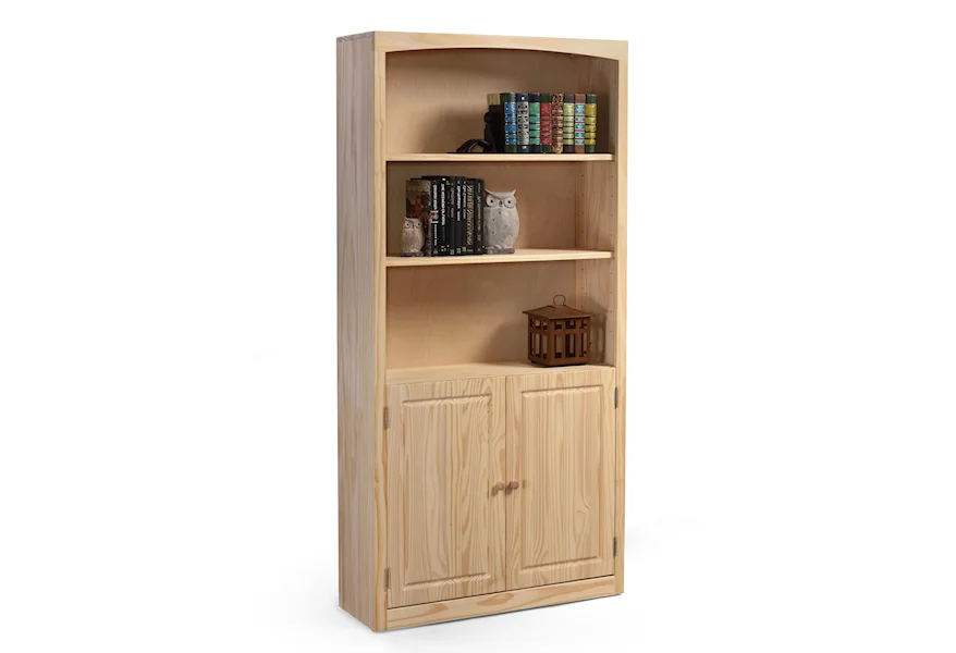 Pine Bookcases Bookcase 36 X 72 with Door Kit by Archbold Furniture at Esprit Decor Home Furnishings