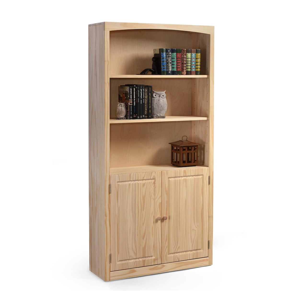 Archbold Furniture Pine Bookcases Bookcase 36 X 72 with Door Kit