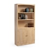 Archbold Furniture Pine Bookcases Customizable 36 X 72 Bookcase with Door Kit