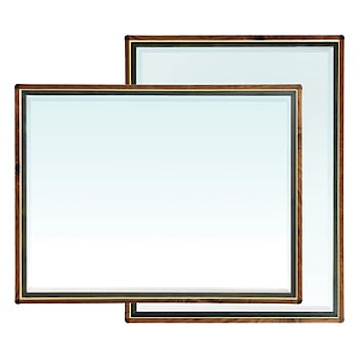 Whittier Wood Bryce Rectangular Beveled Mirror