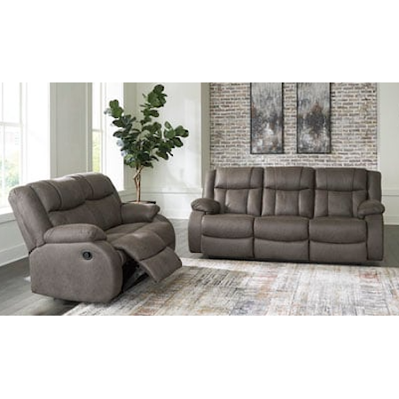 Contemporary Sofa & Loveseat Living Room Set