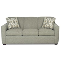 Contemporary Queen Sleeper Sofa with Memory Foam Mattress