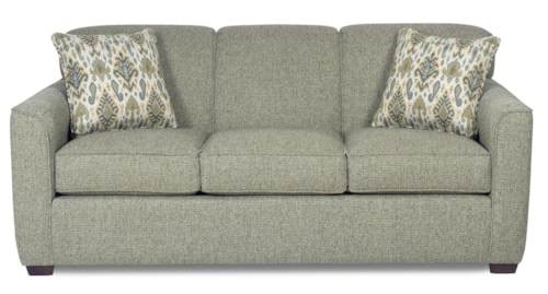 Contemporary Queen Sleeper Sofa with Memory Foam Mattress
