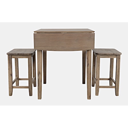 3 Piece Counter Table and Stool Set