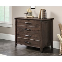 Rustic 2-Drawer Lateral File Cabinet - Coffee Oak