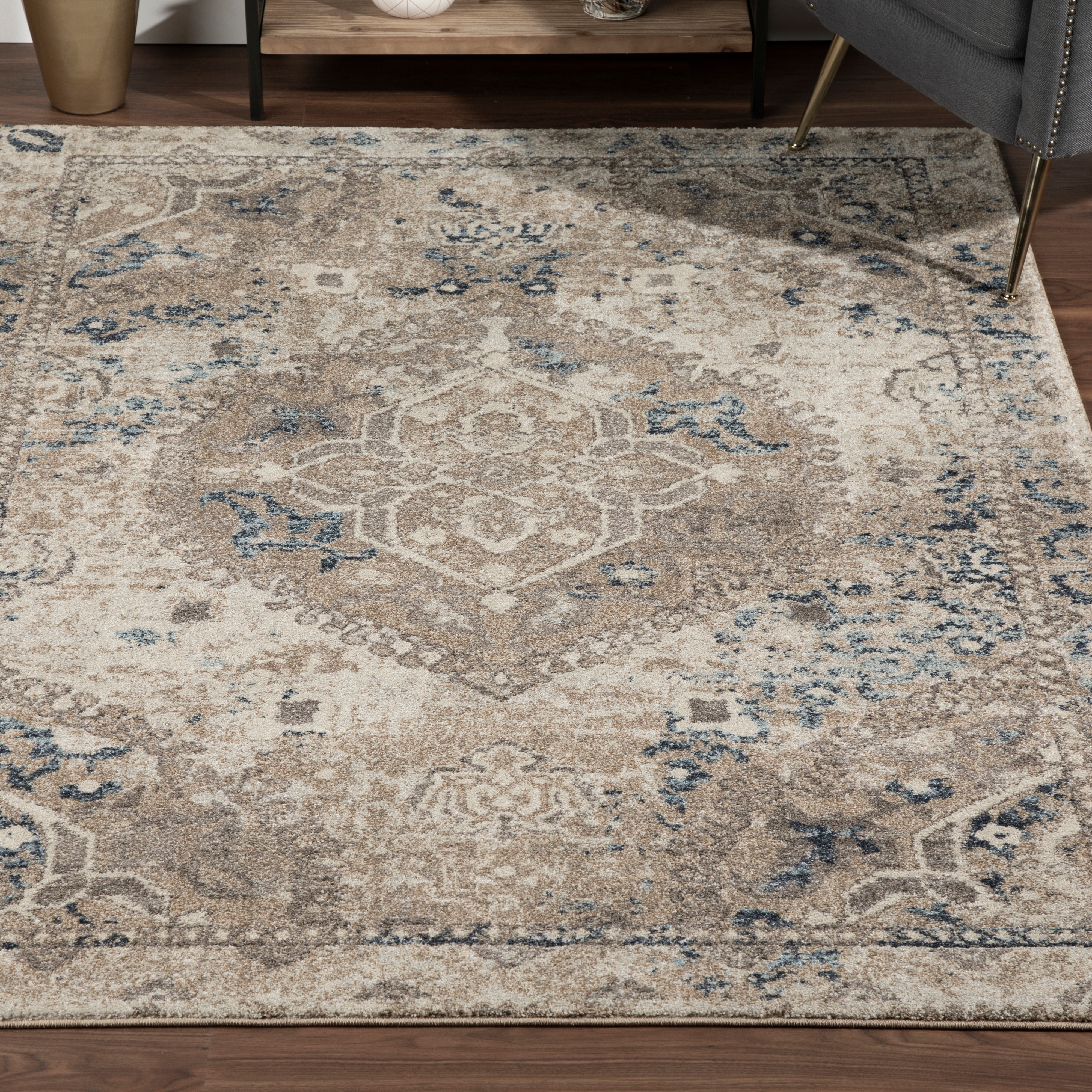 Linen 7'10"X10'7" Area Rug