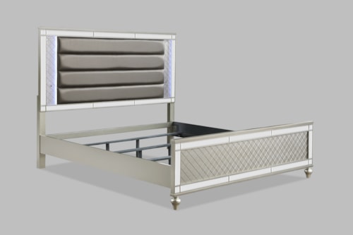 Contemporary King Panel Bed