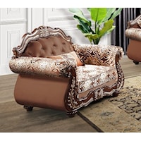 Traditional Chair with Throw Pillow