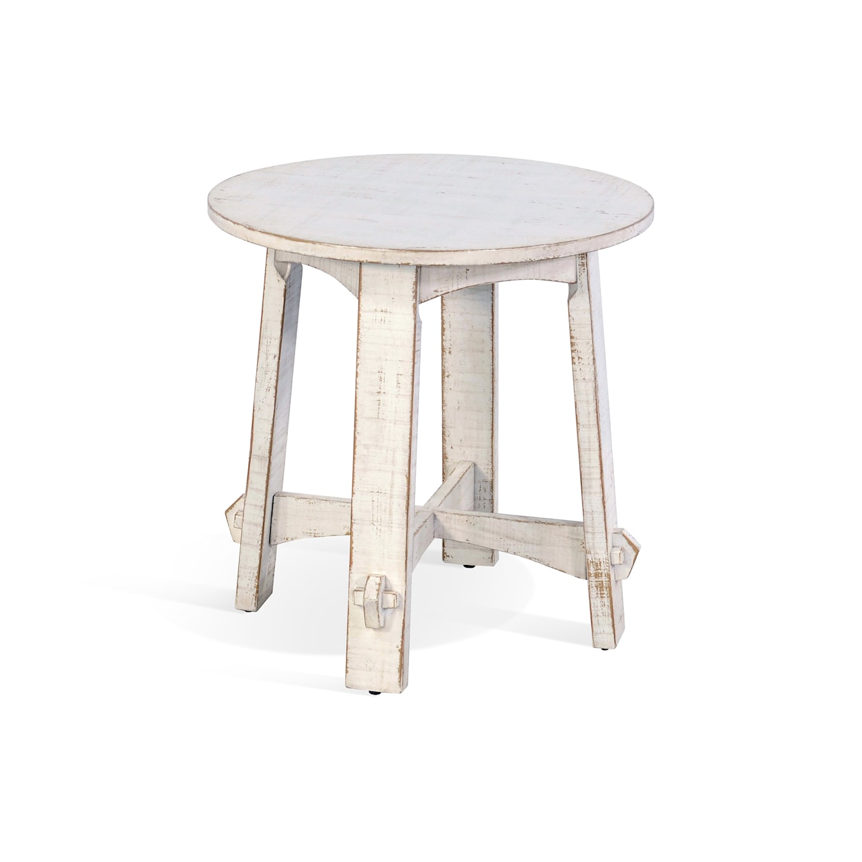 Sunny Designs Marina White Sand End Table