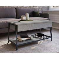 Industrial Lift Top Coffee Table with Hidden Storage