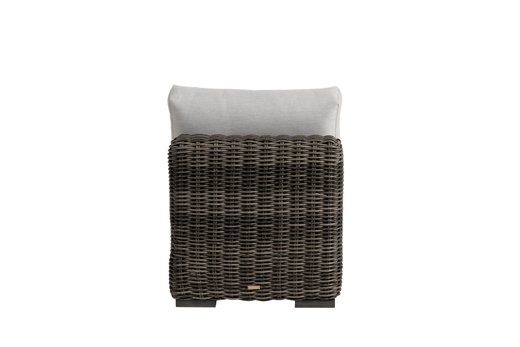 Ratana Cubo Woven Armless Chair w/Block Feet
