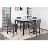 Global Furniture D4052BT+4 BS Bar Table with 4 Bar Stools