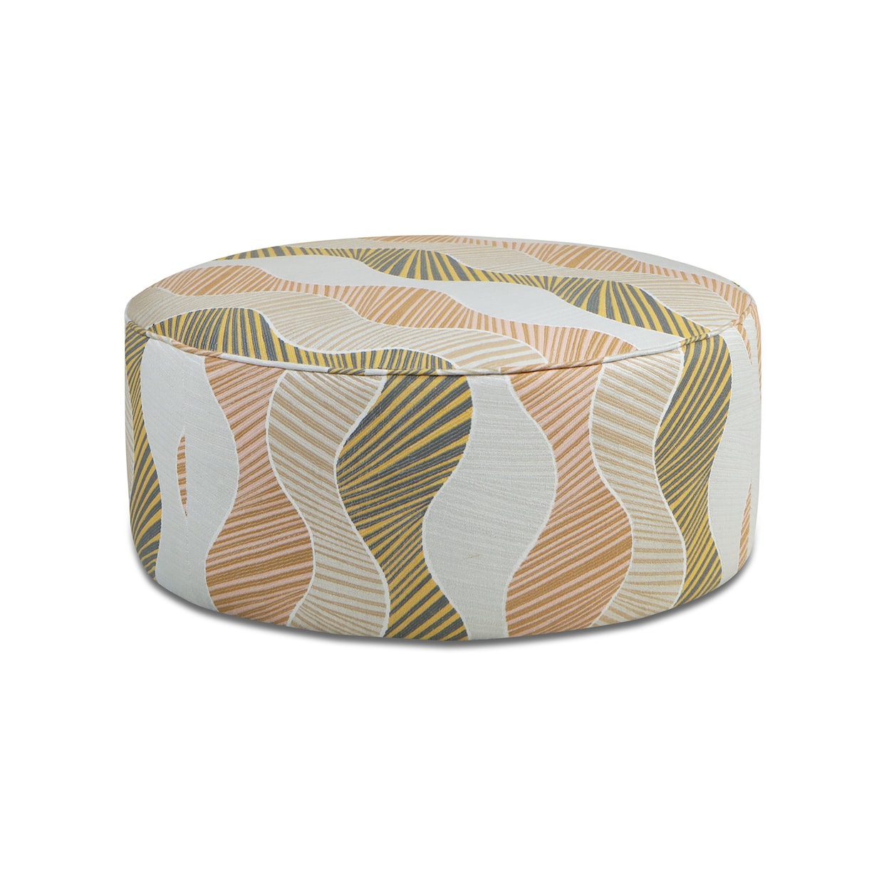 Fusion Furniture 7000 LOXLEY COCONUT Cocktail Ottoman