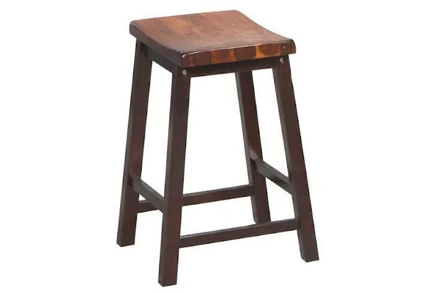 Fifth Avenue 24" Saddle Barstool by Winners Only at Reeds Furniture
