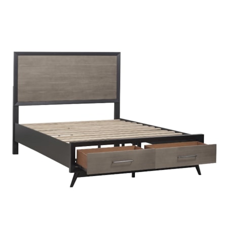 King Platform Storage Bed