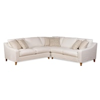 Transitional Slipcover Sectional Sofa