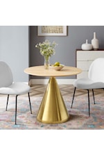 Modway Tupelo 28" Marble Dining Table