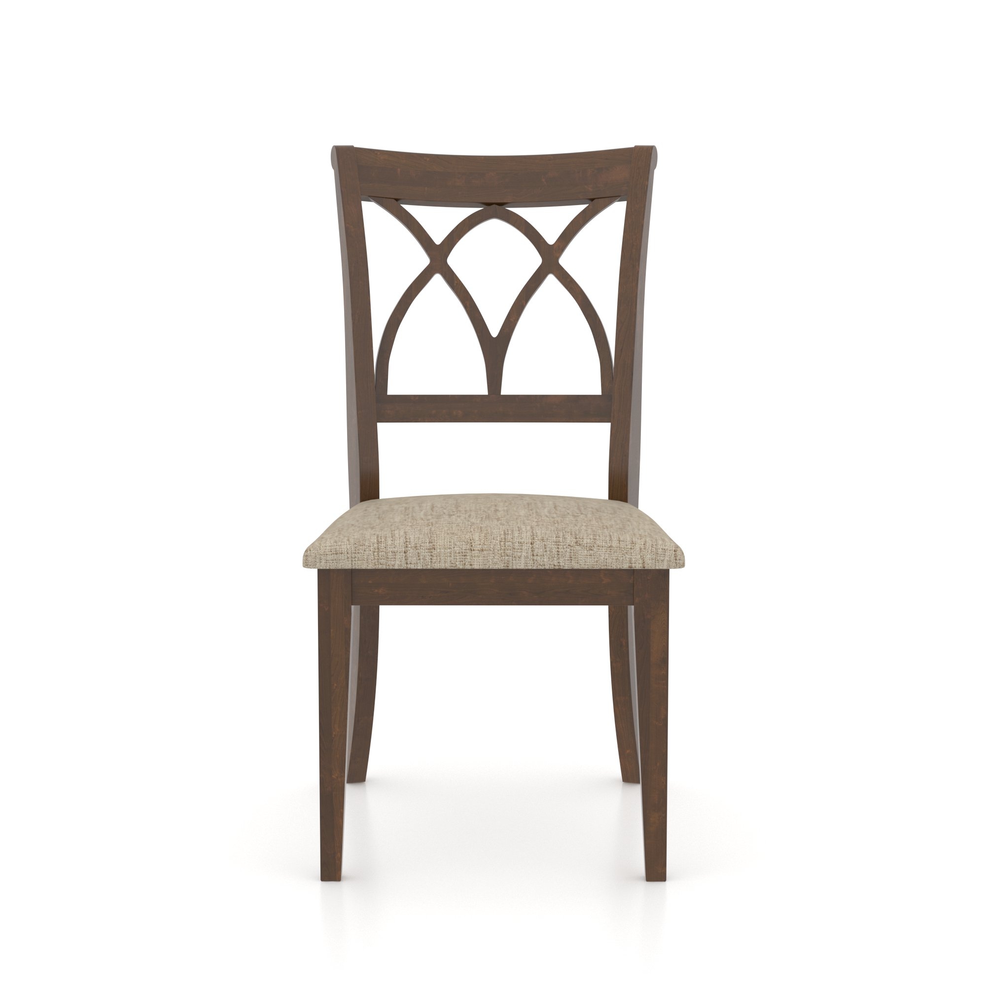 Upholstered Open-Back Dining Chair