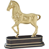Casual Bronze Horse Sculpture