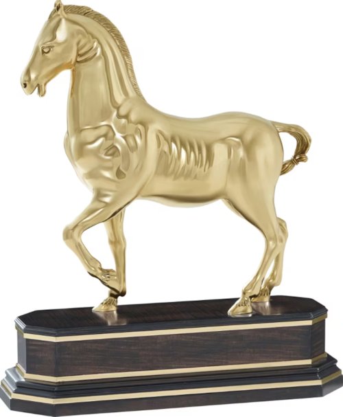 Casual Bronze Horse Sculpture