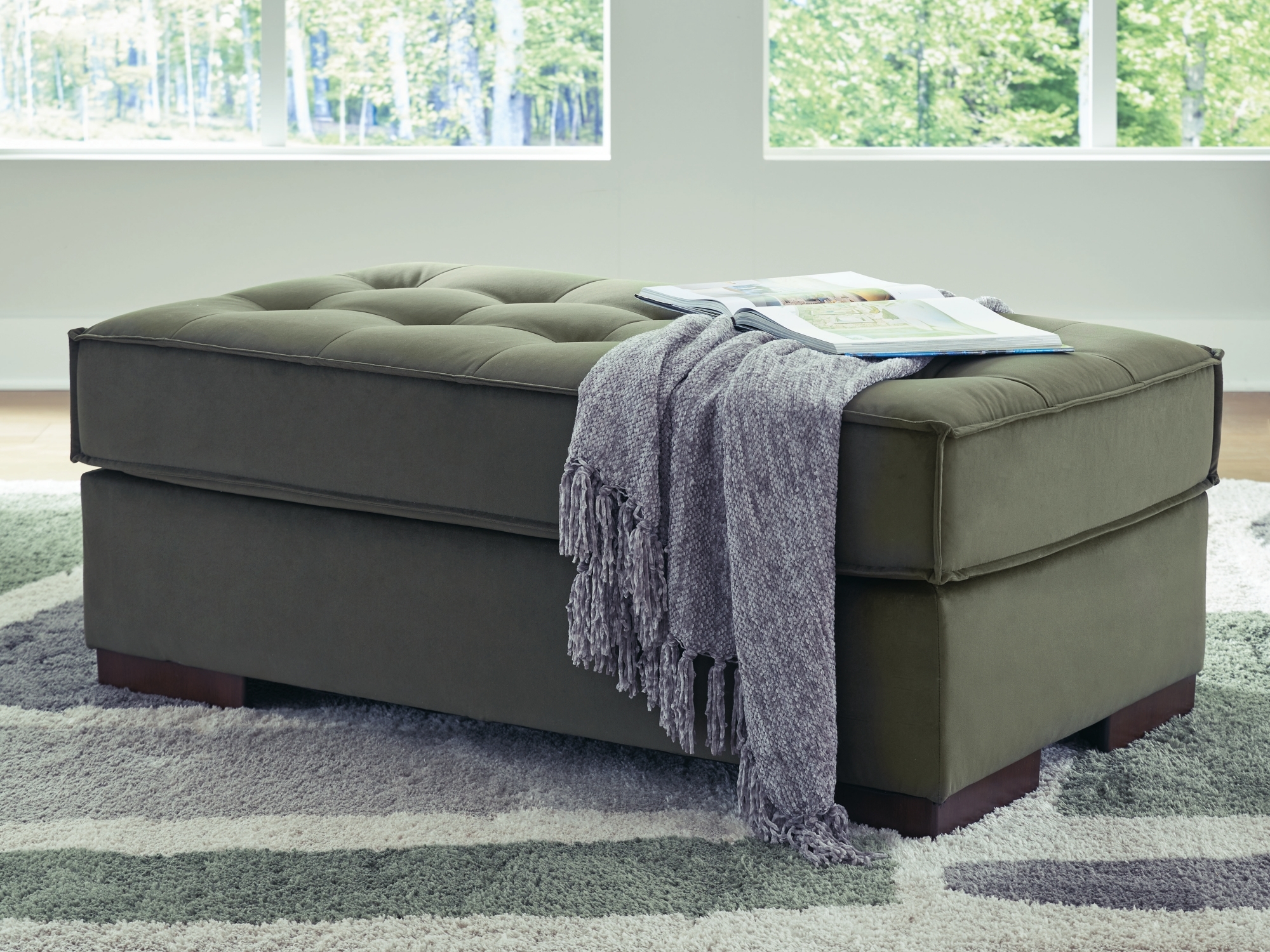 Oversized Accent Ottoman