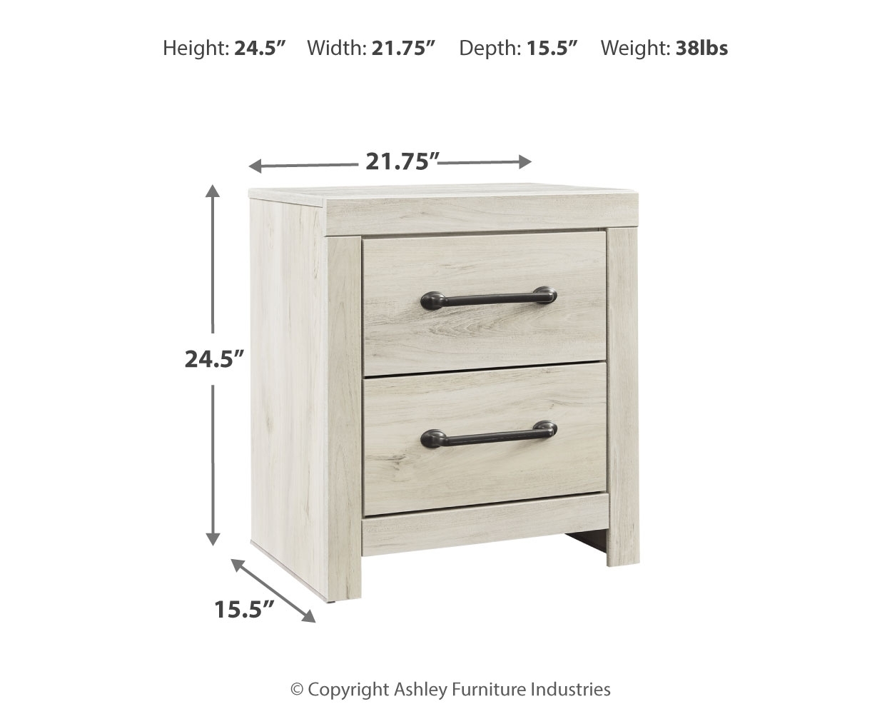 2-Drawer Nightstand