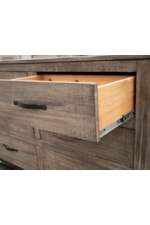 Mueblos International Blacksmith Transitional 6-Drawer Dresser