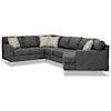 Hickory Craft M9 Custom - Design Options 5-Seat Sectional Sofa w/ RAF Cuddler