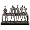 Uttermost Accessories - Statues and Figurines Camaraderie Aged Silver Figurine