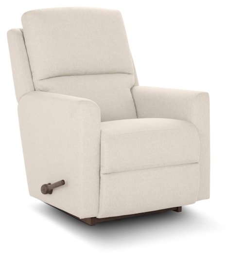 Casual Rocking Recliner with No-Gap Footrest
