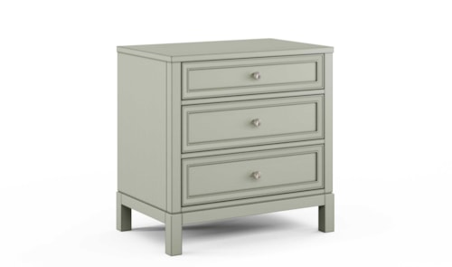 3-Drawer Wide Nightstand