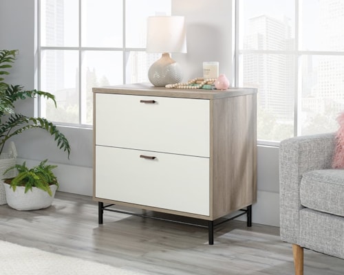 Contemporary 2-Drawer Wooden File Cabinet