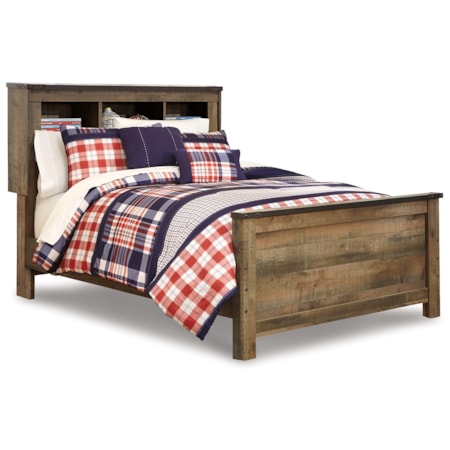 Full Bookcase Panel Bed