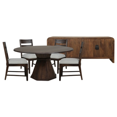 6-Piece Dining Set with Console